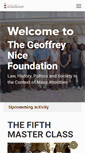 Mobile Screenshot of geoffreynicefoundation.com